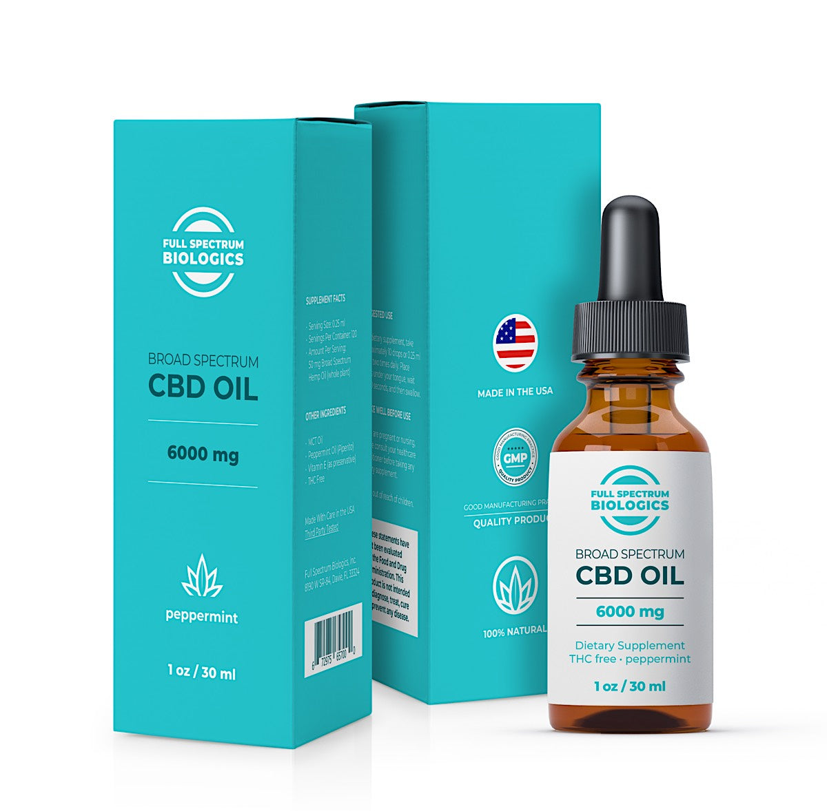 6000mg Broad Spectrum CBD Oil – Full Spectrum Biologics